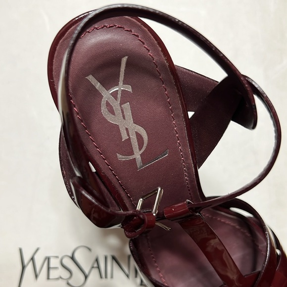 YSL Tribute Vitello Vernice Soft Heel Sandal - Picture 4 of 15